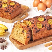 Oatmeal Banana Bread with Chocolate Chunks 